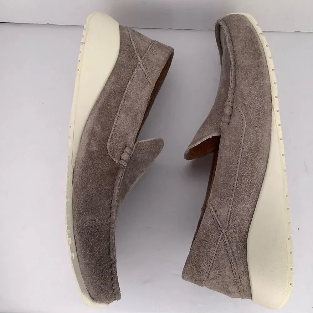 New Olukai Ka’a Gray Nubuck Suede Men’s Slip On Loafers Versions Sz 8.5,9.5,10.5